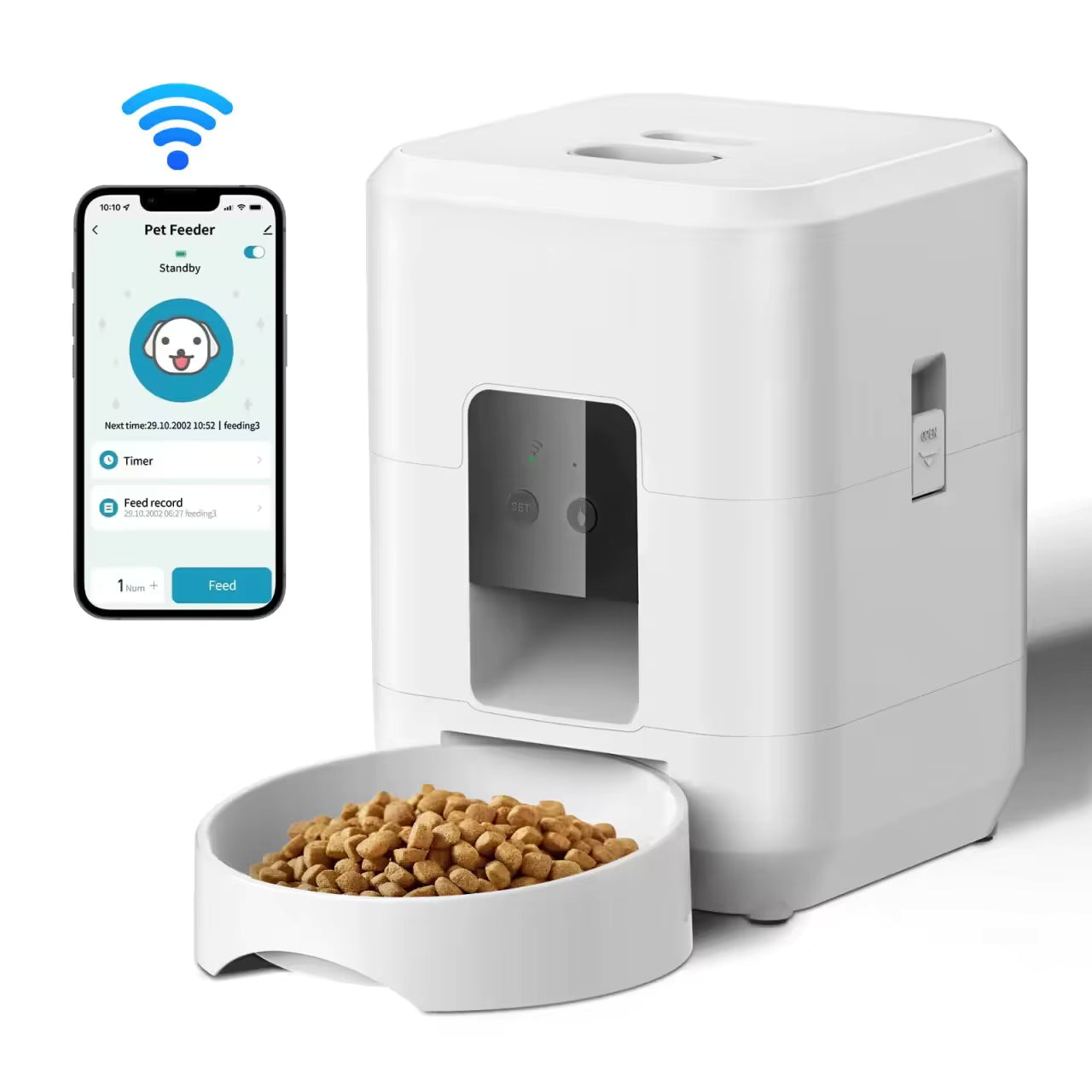 FurFeast Pro — Smart Auto Pet Feeder with WiFi & Timed Portions for Cats & Dogs